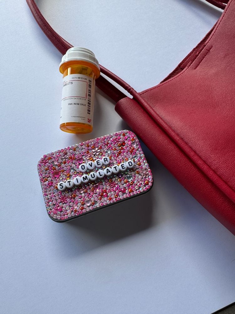 Customizable Medicine Tin | Bling Travel Pill Case